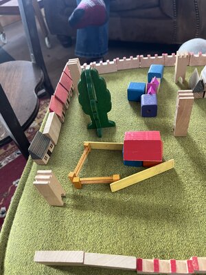 Wooden farm/village set